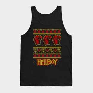 HELLBOY UGLY CHRISTMAS SWEATER Tank Top